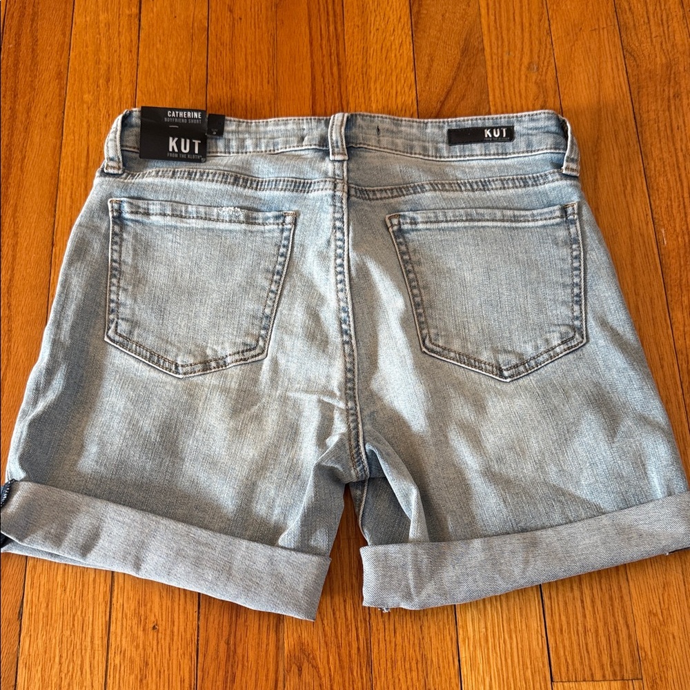 Kut from the Kloth Light Blue Jean Shorts - Picture 2 of 5